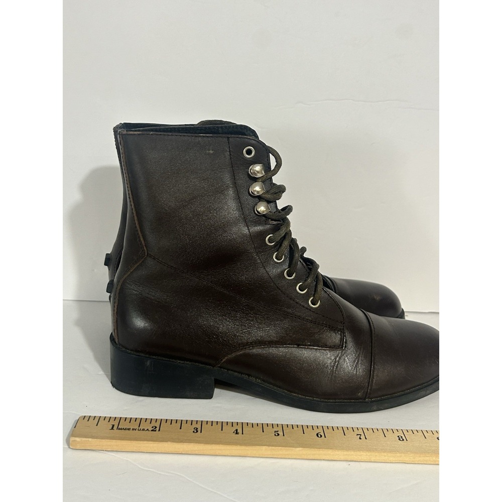 Dublin Esteem Leather Brown Boots Sz 7 Prairie Y2K Equestrian Western Victorian - Picture 8 of 11
